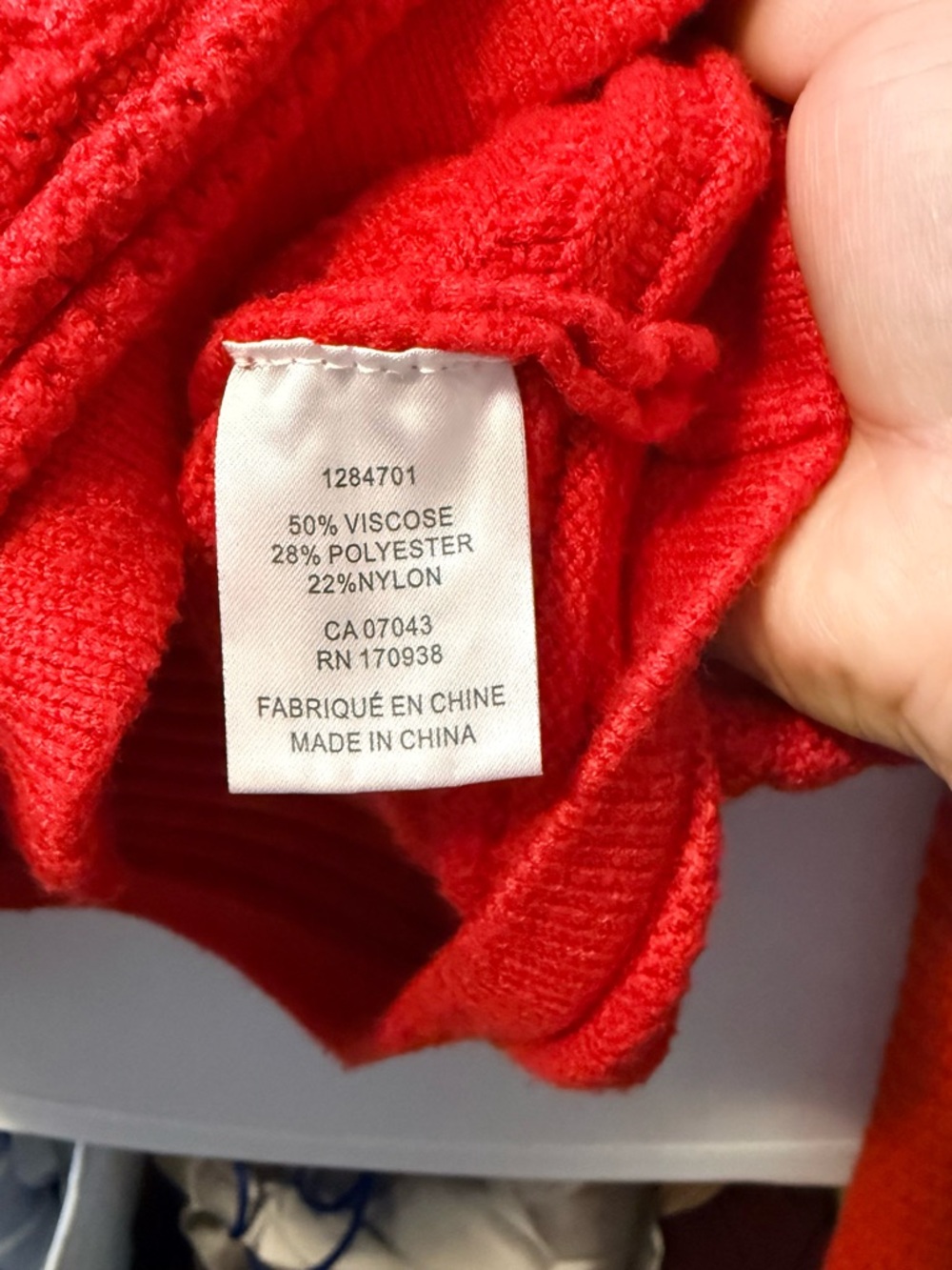 Joie Red Ribbed Button-Front Cardigan - Picture 5 of 5